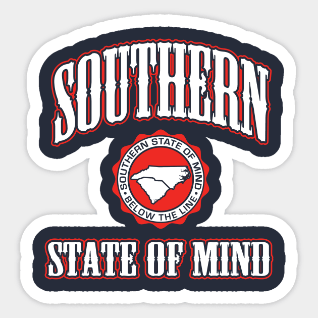 Southern State of Mind NC/SC T-Shirt darks Sticker by 316CreativeGroup